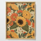 Sunflowers - Tranquill Green Serving Tray Gallery Image 1