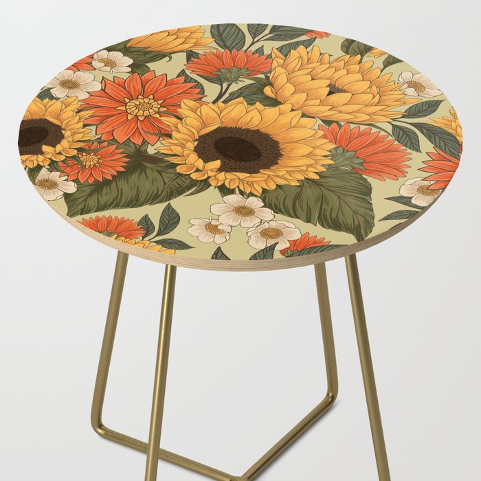 Sunflowers - Tranquill Green Side Table Gallery Image 2