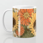 Sunflowers - Tranquill Green Coffee Mug Gallery Image 3
