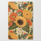 Sunflowers - Tranquill Green Cutting Board Gallery Image 1