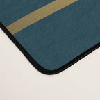 Festive, Floral Prints, Line Art, Dark Teal and Gold Desk Mat Gallery Image 4