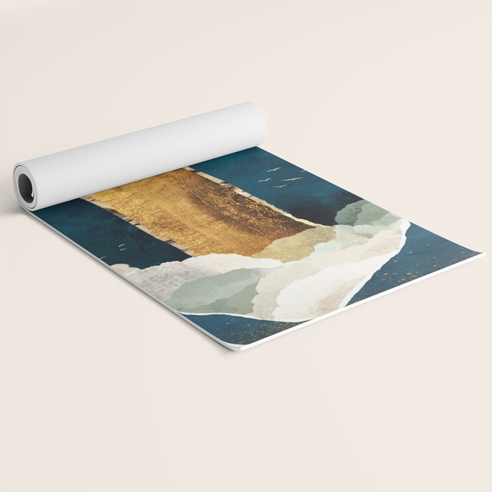 Golden Waterfall Yoga Mat Gallery Image 2