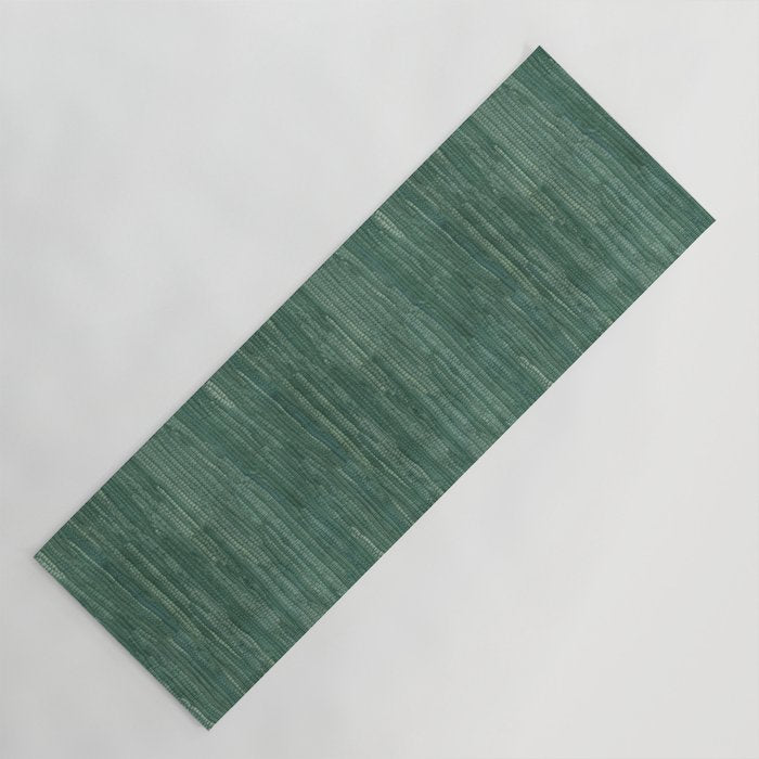 Boho Old Market Textile in Green Yoga Mat Gallery Image 1