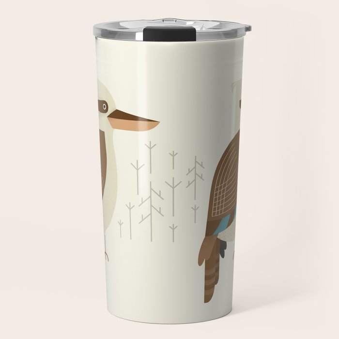 Laughing Kookaburra, Bird of Australia Travel Mug Gallery Image 1