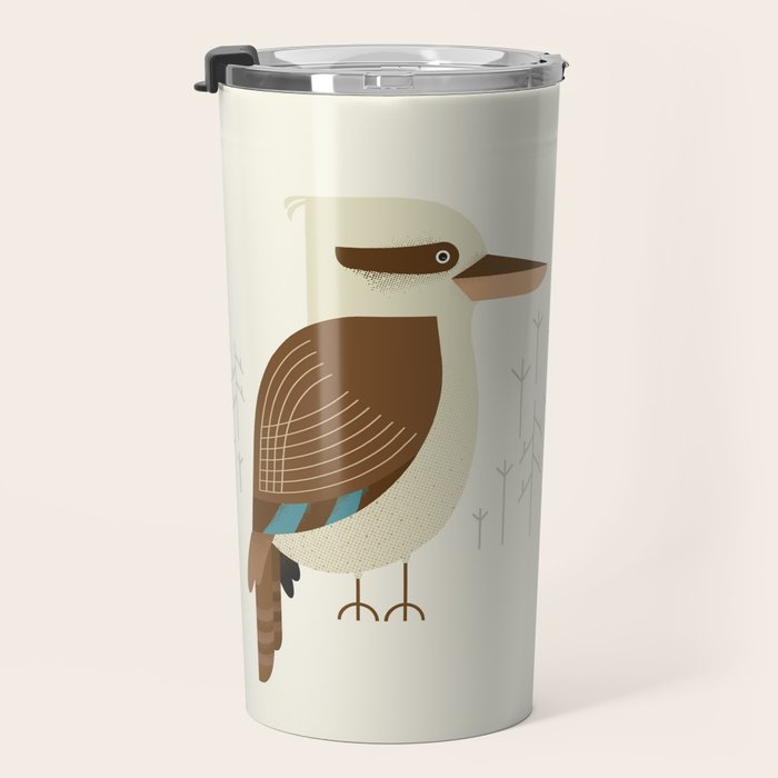 Laughing Kookaburra, Bird of Australia Travel Mug Gallery Image 3