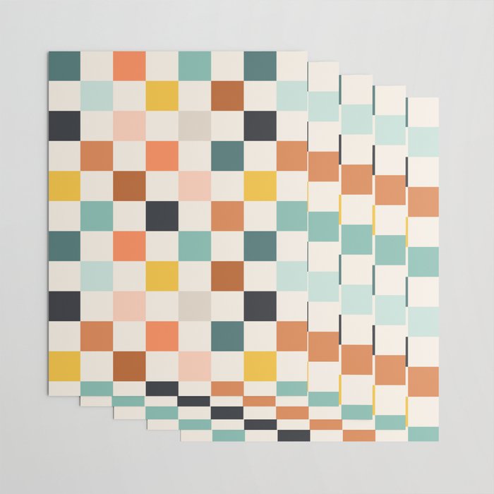 Check mate - earthy Wrapping Paper Gallery Image 3