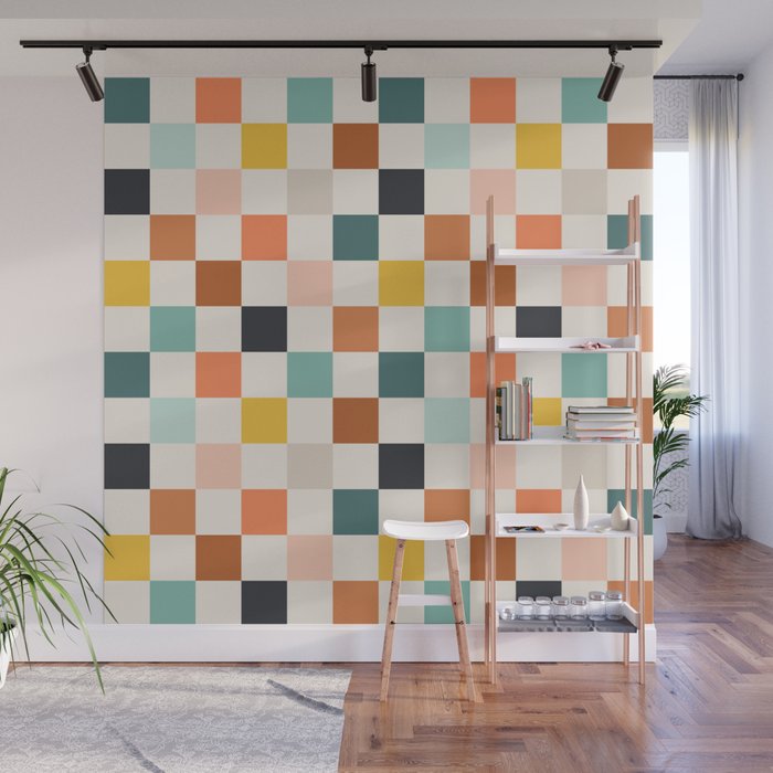 Check mate - earthy Wall Mural Gallery Image 1