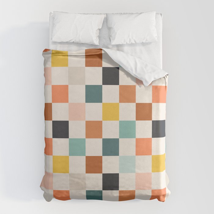 Check mate - earthy Duvet Cover Gallery Image 6