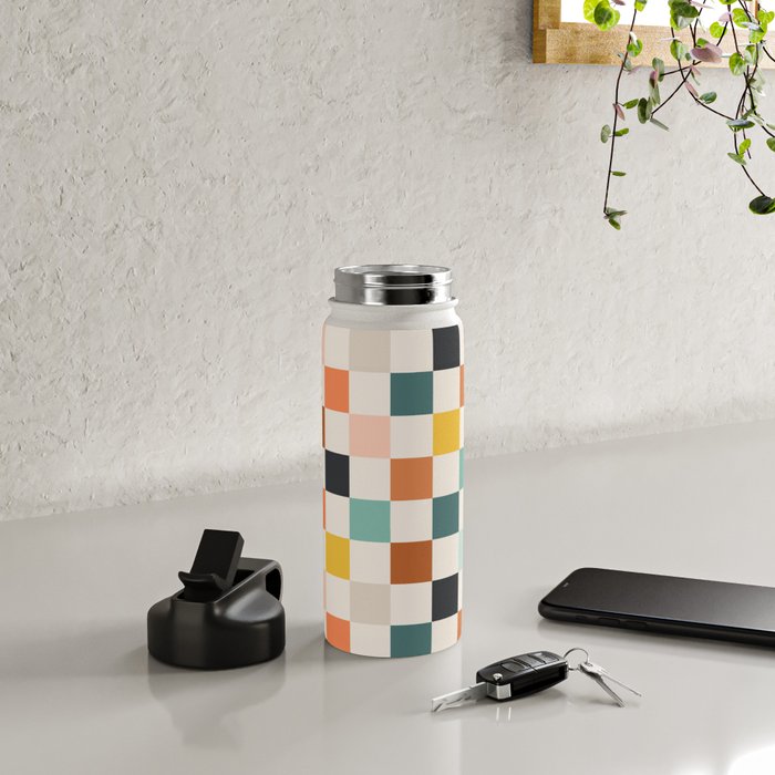 Check mate - earthy Water Bottle Gallery Image 4