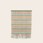 Colorful retro stripe line art pattern Wall Hanging Gallery Image 1