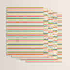 Colorful retro stripe line art pattern Wrapping Paper Gallery Image 3