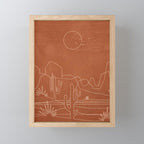 Sun over the Desert 3 Mini Art Print Gallery Image 1