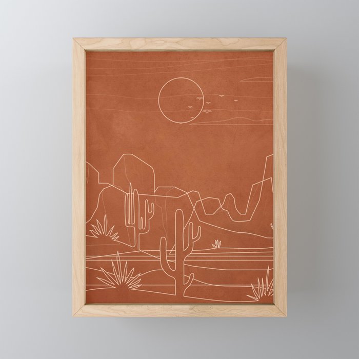 Sun over the Desert 3 Mini Art Print Gallery Image 1