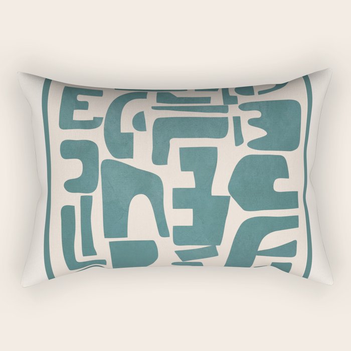 Organic Contemporary Modern Shapes 12 Rectangular Pillow Gallery Image 1