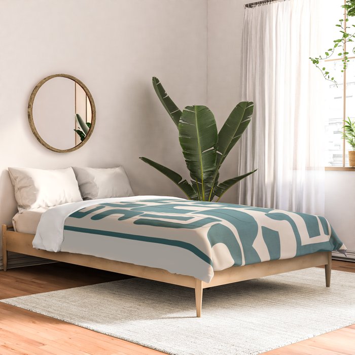 Organic Contemporary Modern Shapes 12 Comforter Gallery Image 2