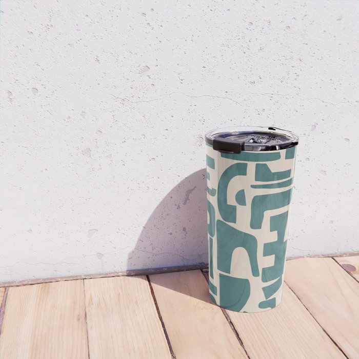 Organic Contemporary Modern Shapes 12 Travel Mug Gallery Image 4