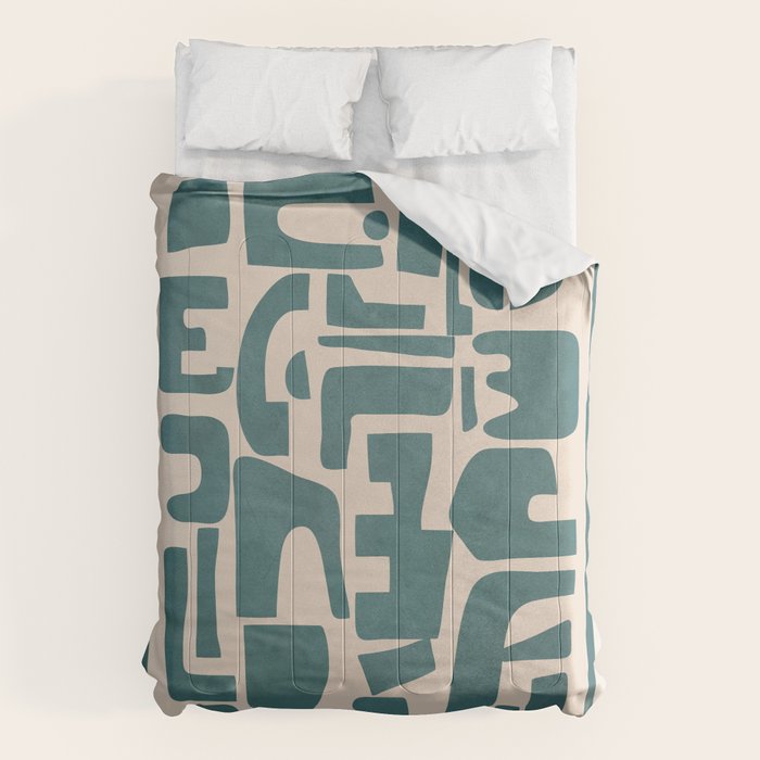 Organic Contemporary Modern Shapes 12 Comforter Gallery Image 6