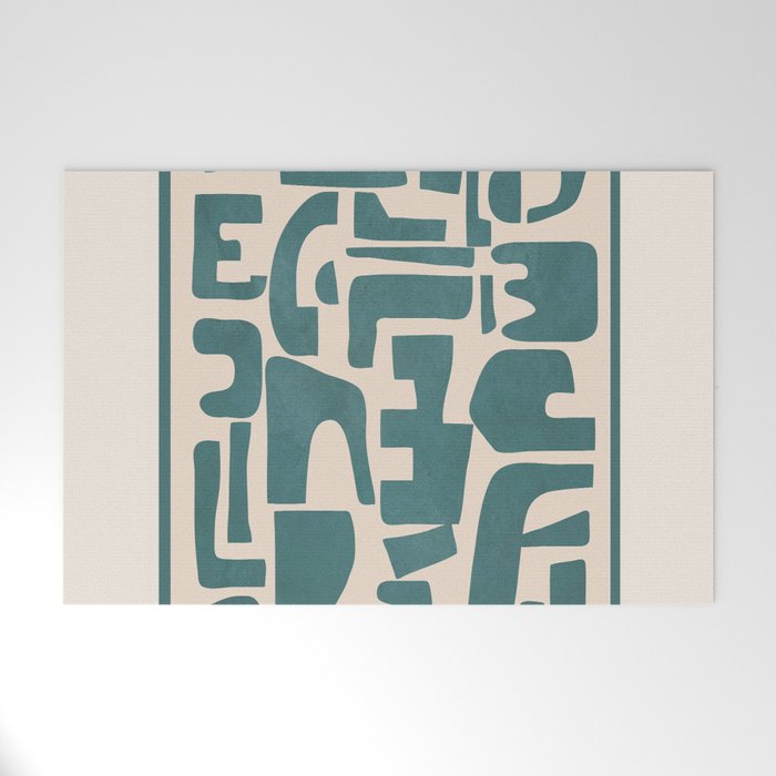 Organic Contemporary Modern Shapes 12 Welcome Mat Gallery Image 1