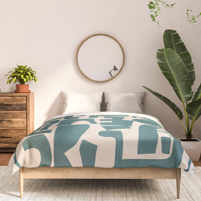 Organic Contemporary Modern Shapes 12 Comforter Gallery Image 3