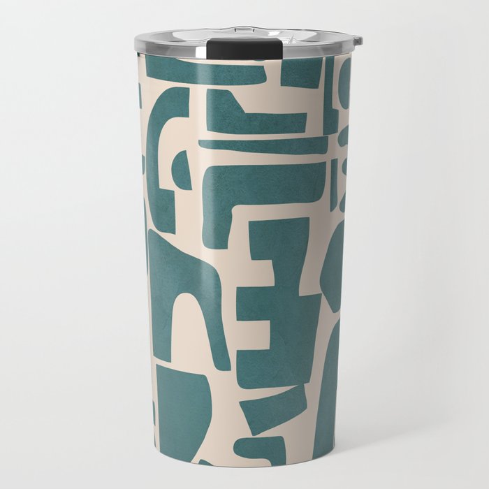 Organic Contemporary Modern Shapes 12 Travel Mug Gallery Image 1