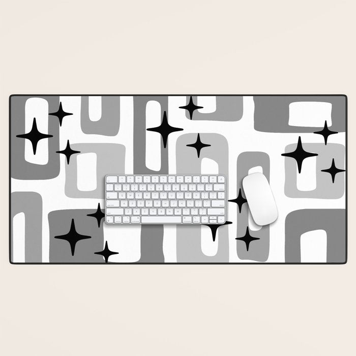 Retro Mid Century Modern Abstract Pattern 241 Desk Mat Gallery Image 1