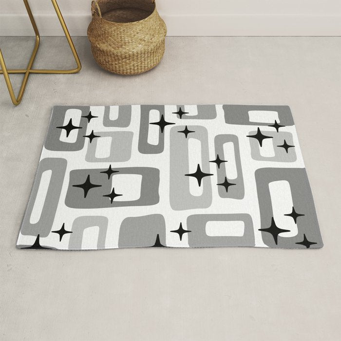 Retro Mid Century Modern Abstract Pattern 241 Rug Gallery Image 1
