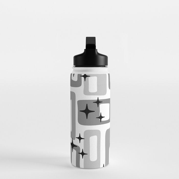 Retro Mid Century Modern Abstract Pattern 241 Water Bottle Gallery Image 3
