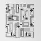 Retro Mid Century Modern Abstract Pattern 241 Throw Blanket Gallery Image 2