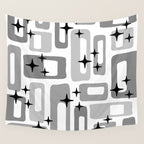 Retro Mid Century Modern Abstract Pattern 241 Wall Tapestry Gallery Image 4