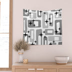Retro Mid Century Modern Abstract Pattern 241 Wall Tapestry Gallery Image 2