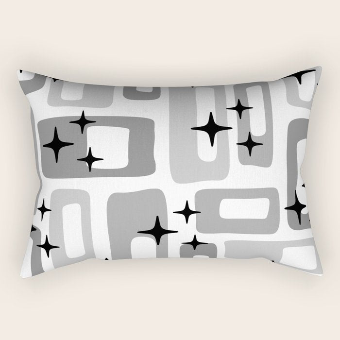 Retro Mid Century Modern Abstract Pattern 241 Rectangular Pillow Gallery Image 1
