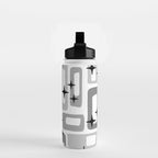Retro Mid Century Modern Abstract Pattern 241 Water Bottle Gallery Image 2