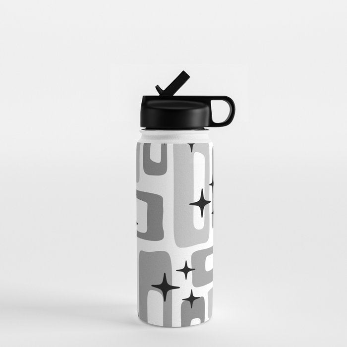 Retro Mid Century Modern Abstract Pattern 241 Water Bottle Gallery Image 1