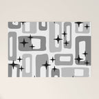Retro Mid Century Modern Abstract Pattern 241 Welcome Mat Gallery Image 1