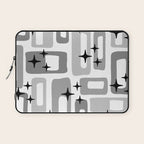 Retro Mid Century Modern Abstract Pattern 241 Laptop Sleeve Gallery Image 1