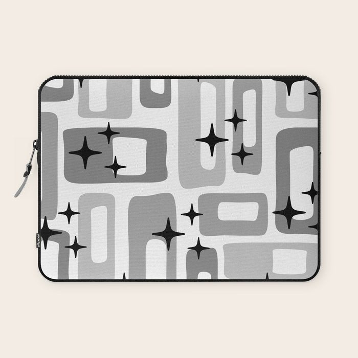 Retro Mid Century Modern Abstract Pattern 241 Laptop Sleeve Gallery Image 1