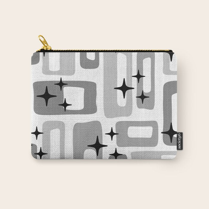 Retro Mid Century Modern Abstract Pattern 241 Carry All Pouch Gallery Image 1