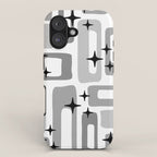 Retro Mid Century Modern Abstract Pattern 241 iPhone Case Gallery Image 1