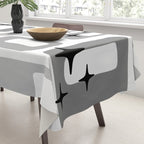 Retro Mid Century Modern Abstract Pattern 241 Tablecloth Gallery Image 3