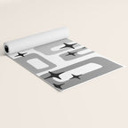 Retro Mid Century Modern Abstract Pattern 241 Yoga Mat Gallery Image 2
