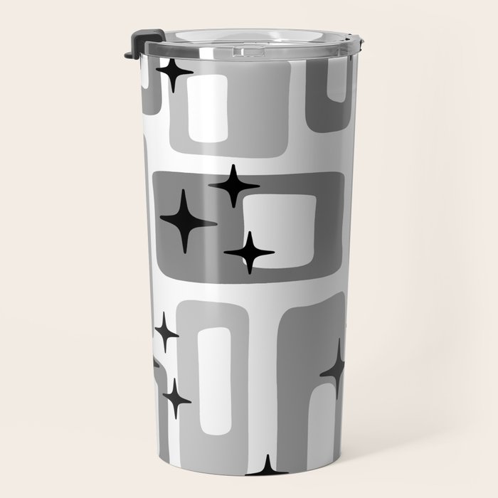 Retro Mid Century Modern Abstract Pattern 241 Travel Mug Gallery Image 3
