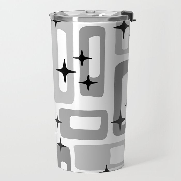 Retro Mid Century Modern Abstract Pattern 241 Travel Mug Gallery Image 2