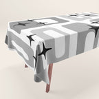 Retro Mid Century Modern Abstract Pattern 241 Tablecloth Gallery Image 1