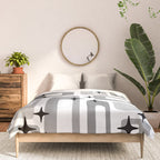 Retro Mid Century Modern Abstract Pattern 241 Comforter Gallery Image 3