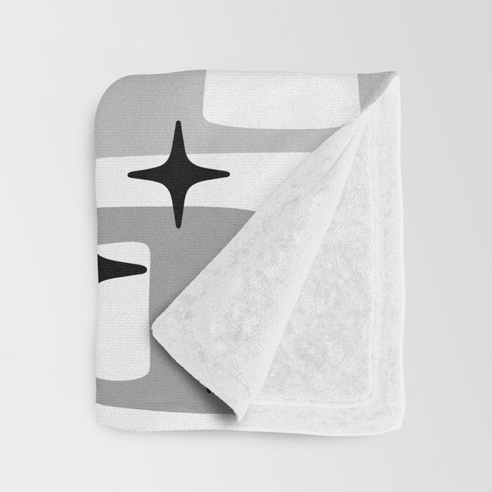Retro Mid Century Modern Abstract Pattern 241 Throw Blanket Gallery Image 3