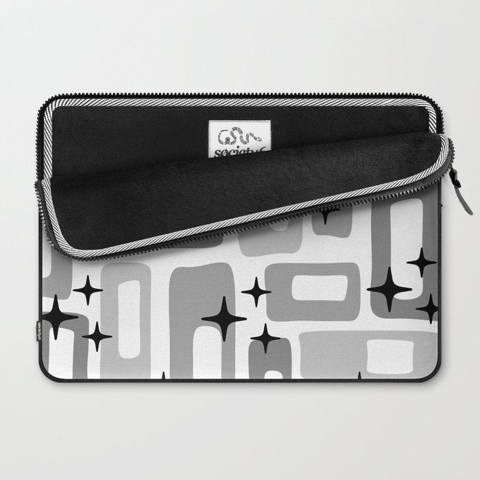 Retro Mid Century Modern Abstract Pattern 241 Laptop Sleeve Gallery Image 2