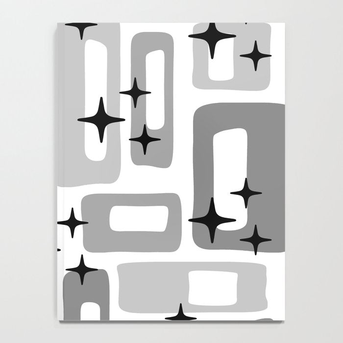Retro Mid Century Modern Abstract Pattern 241 Notebook Gallery Image 4