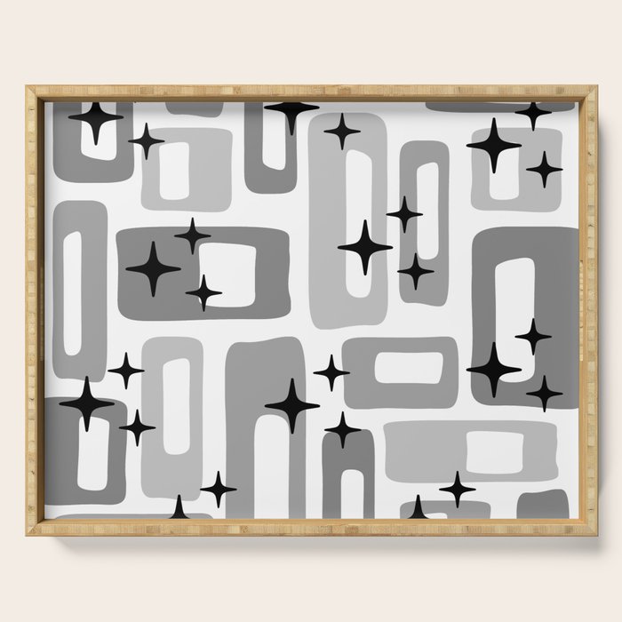 Retro Mid Century Modern Abstract Pattern 241 Serving Tray Gallery Image 1