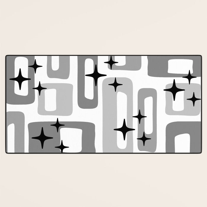 Retro Mid Century Modern Abstract Pattern 241 Desk Mat Gallery Image 3