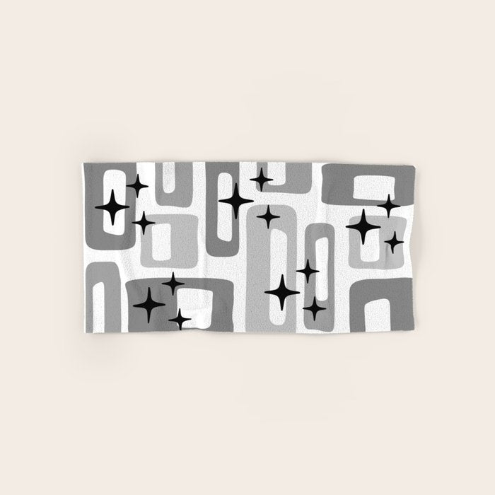 Retro Mid Century Modern Abstract Pattern 241 Bath Towel Gallery Image 1